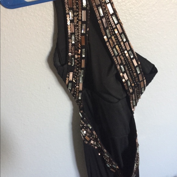 One shoulder long formal dress - Picture 3 of 4